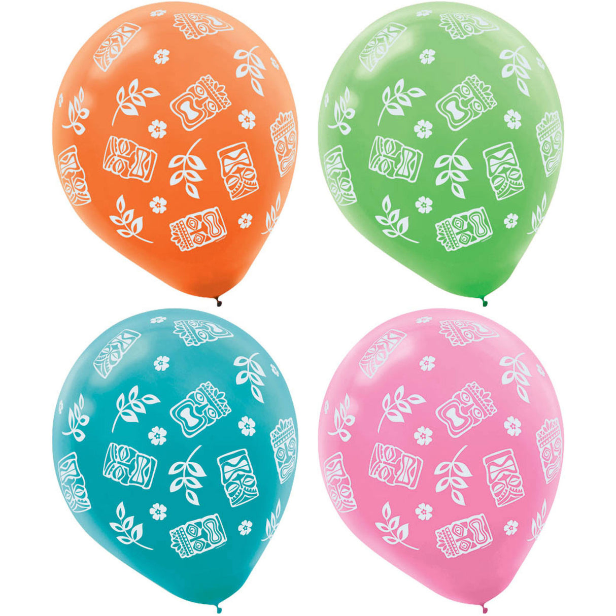 Tiki Printed 12" Latex Balloons (15ct)