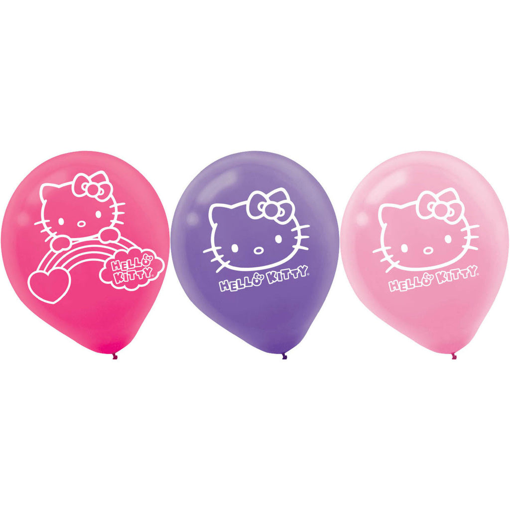 Hello Kitty Rainbow Latex Balloons