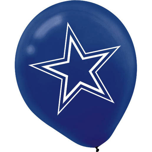 12" Dallas Cowboys Latex Balloons