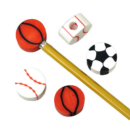 Sports Ball Pencil Toppers (12ct)