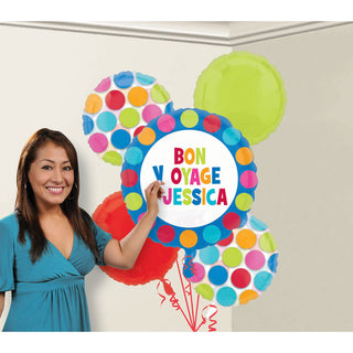 Cabana Dot Customizable Bouquet of Balloons (5pc)