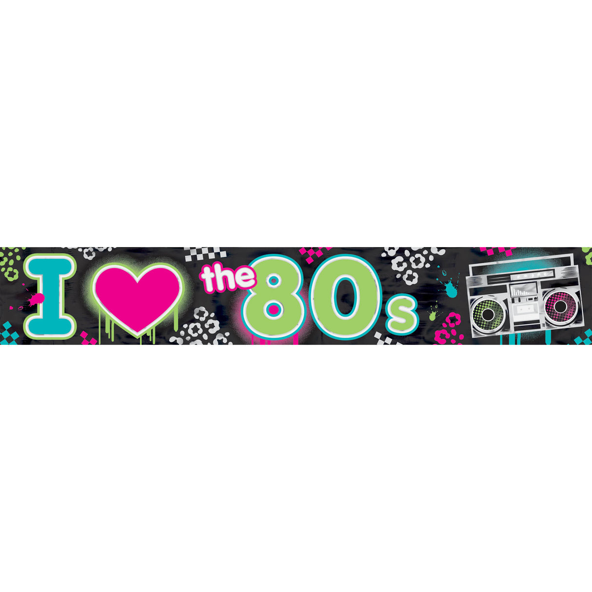 Totally 80's Foil Banner