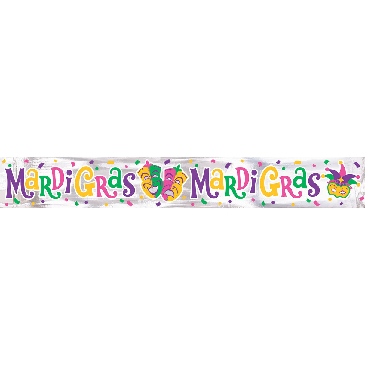 Mardi Gras Foil Banner