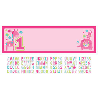 One Wild Girl Customizable Party Banner