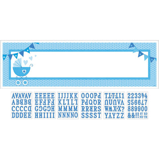 Baby Boy Party Banner