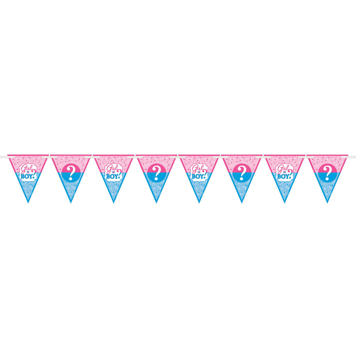 Girl or Boy Pennant Banner