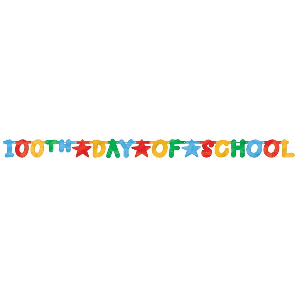 100th Day of School Letter Banner (1 ct)