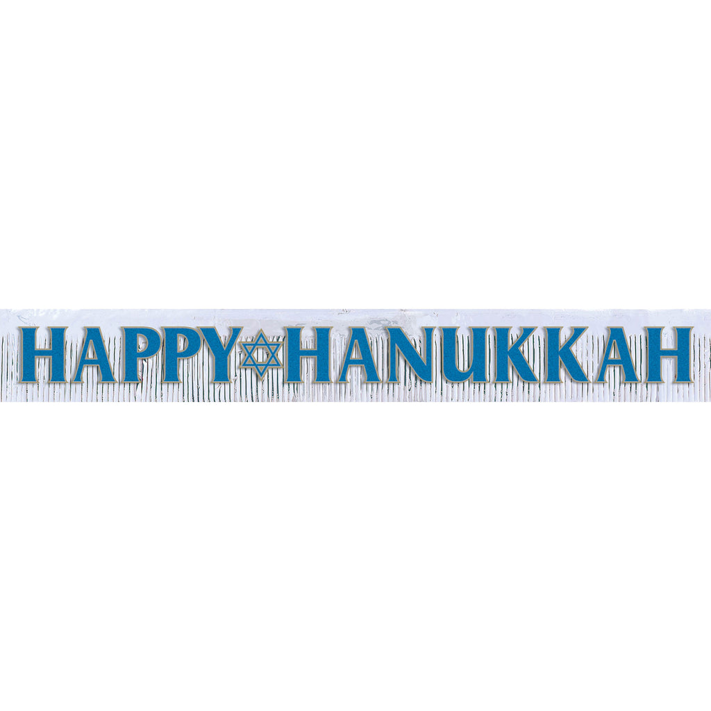 Hanukkah Fringed Glitter Banner
