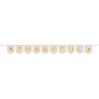 Thankful Canvas Pennant Banner (1 ct)