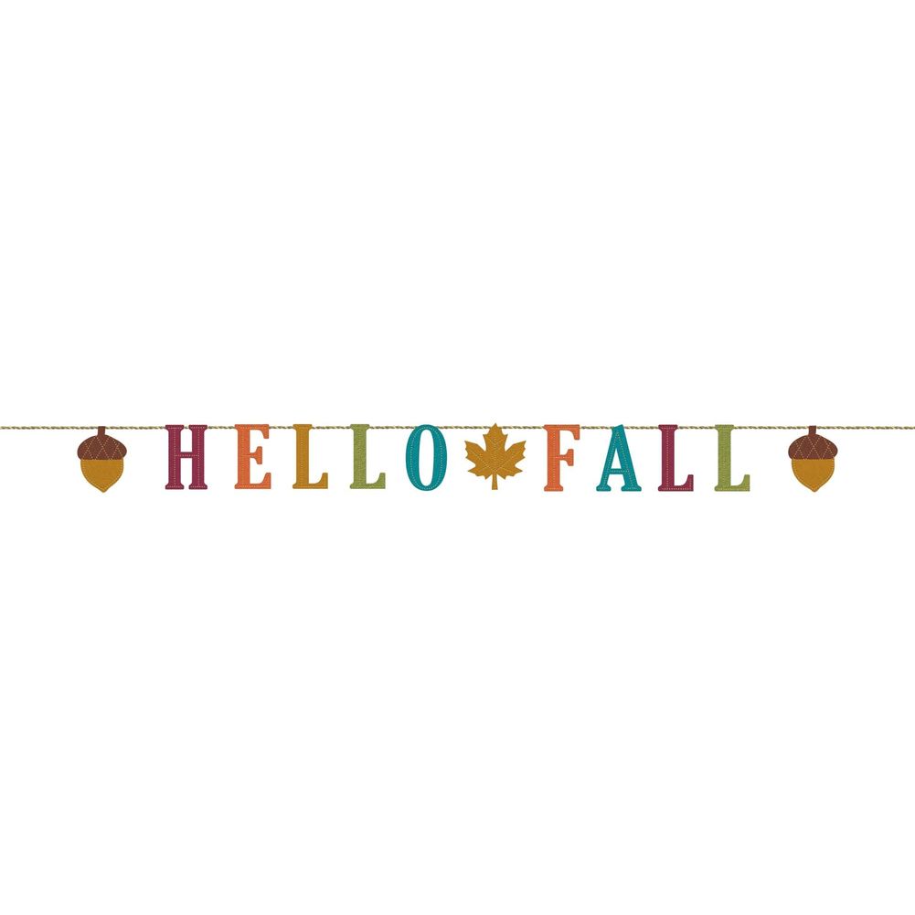 Hello Fall Letter Banner (1 ct)