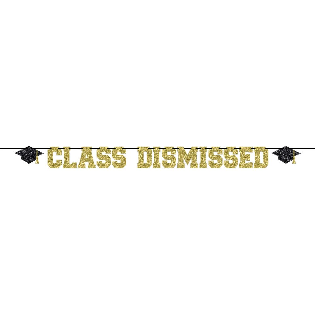 Class Dismissed Letter Banner (1ct)