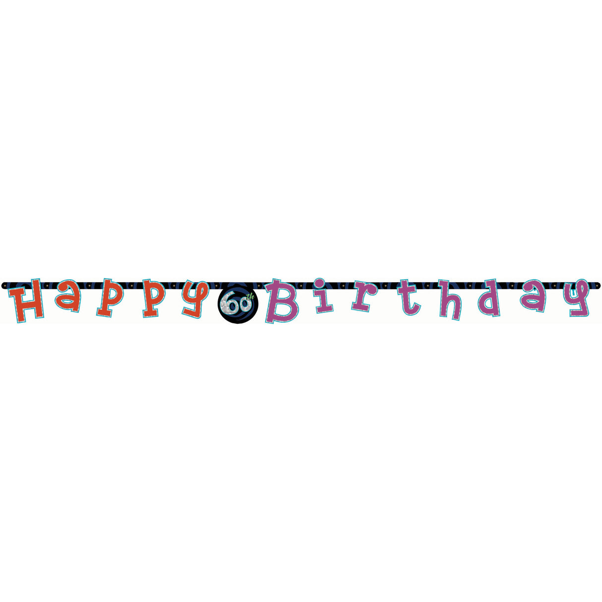 Happy Birthday Letter Banner- 60th