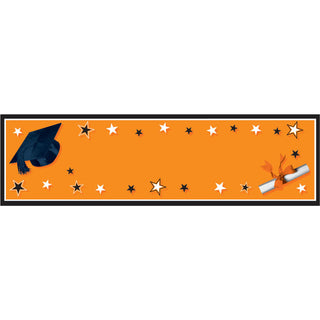 Personalize Your Own Giant Orange Graduation Sign