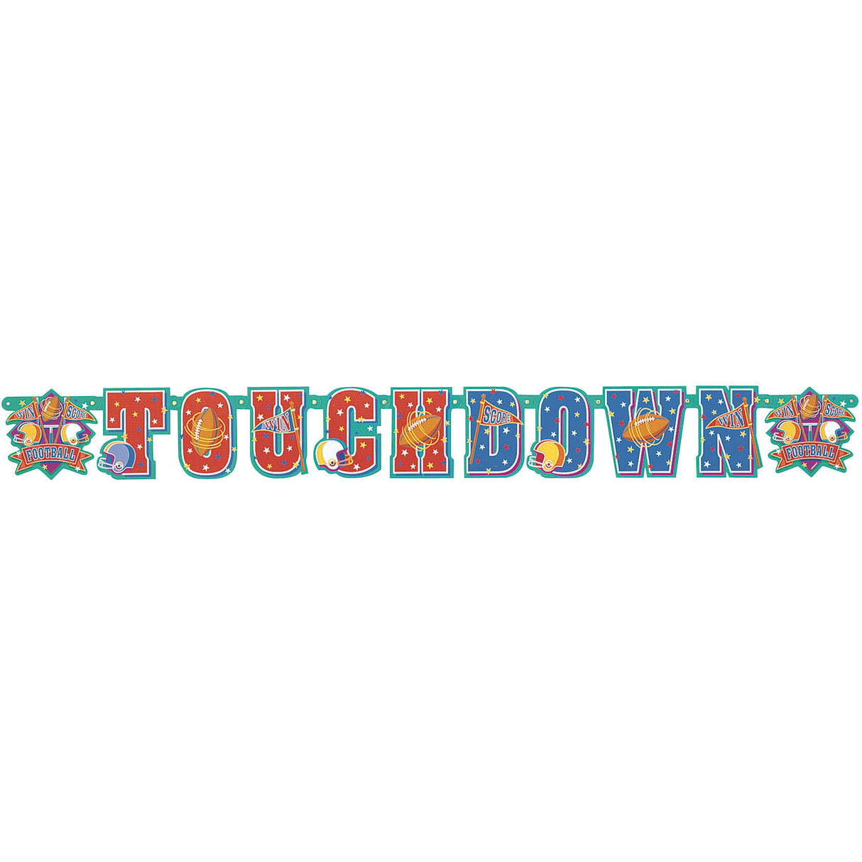 Touchdown Football Letter Banner