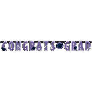 Congrats Grad Purple Banner