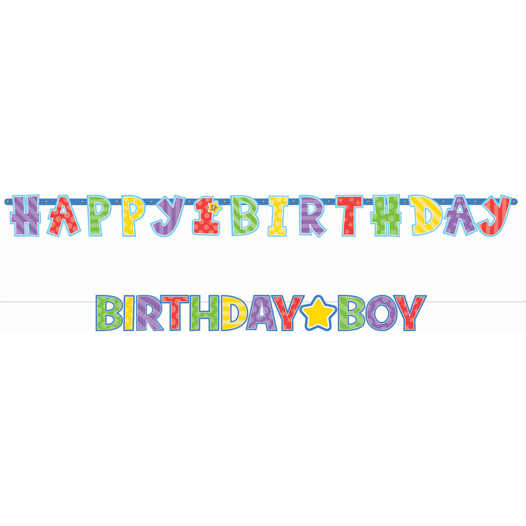 Birthday Boy Letter Banner Combo Pack