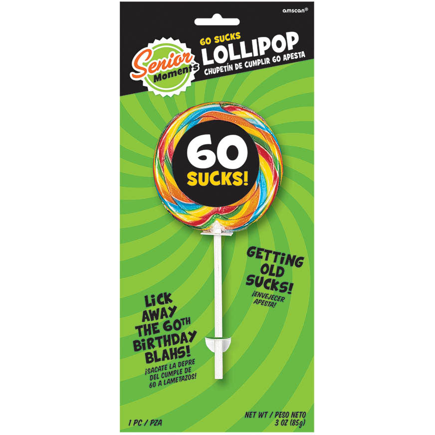 60 Sucks Birthday Lollipop