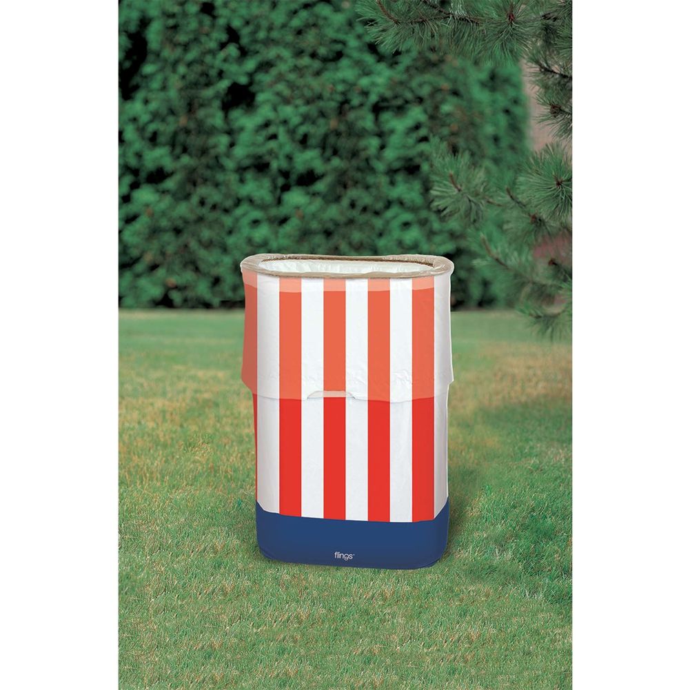 Patriotic Pop-Up Trash Bin