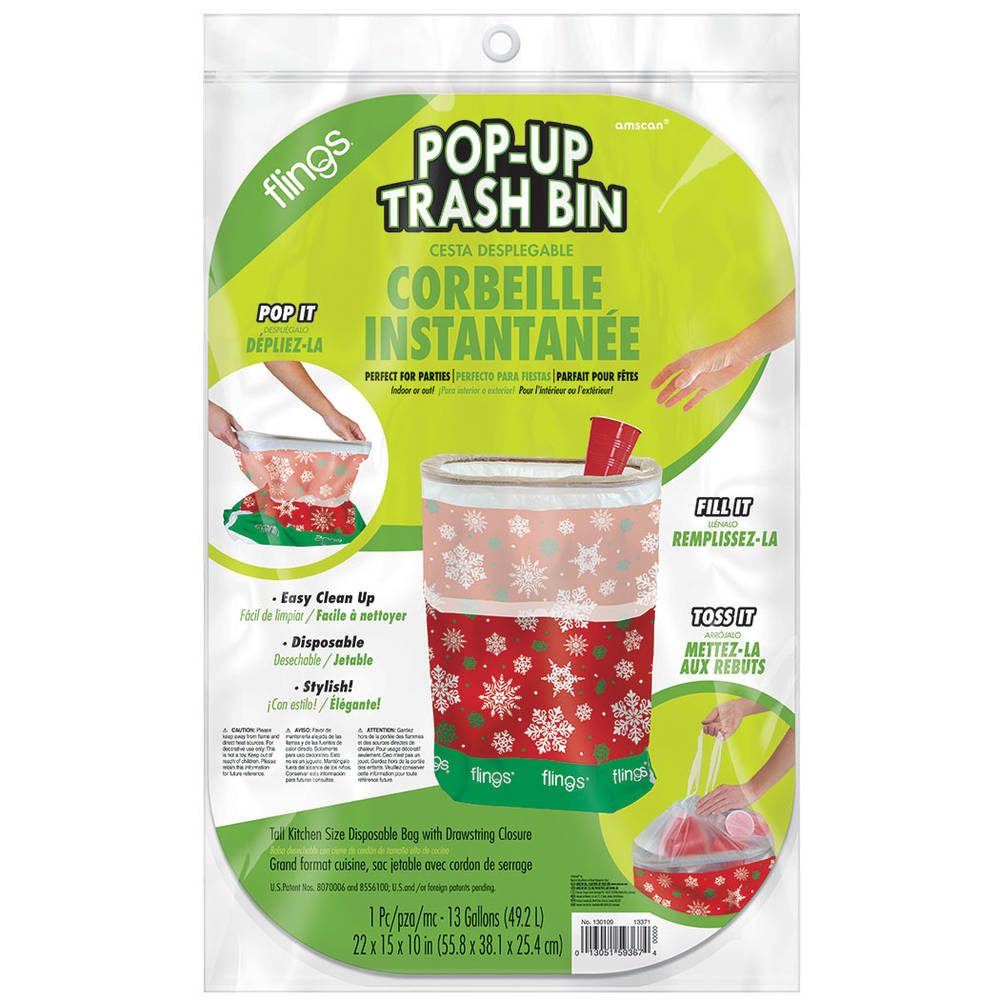 Christmas Snowflake Fling Bin