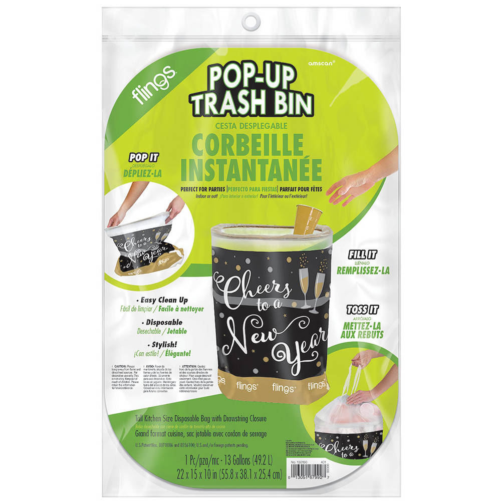 Cheers To a New Year Fling Bin
