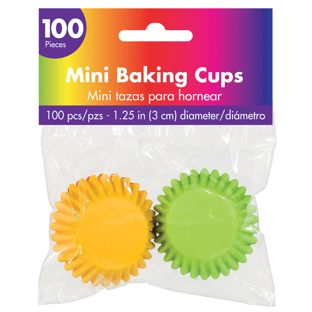 Rainbow 1.25" Mini Baking Cups (100ct)
