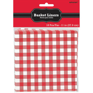 Picnic Party Basket Liners, 18ct