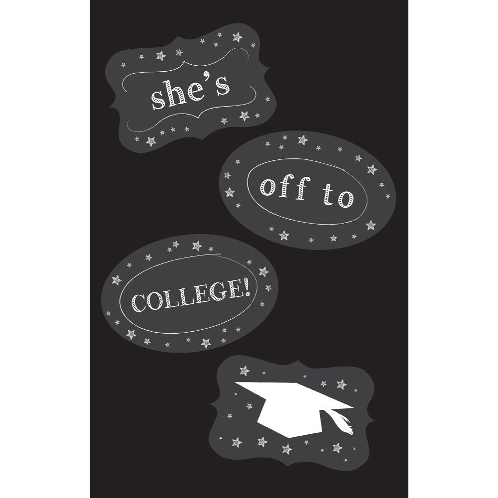 Chalkboard Door Sign with Labels