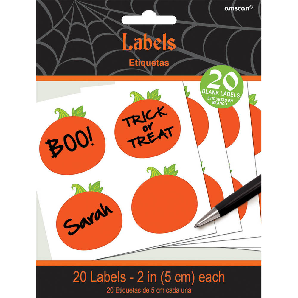 Halloween Pumpkin Labels