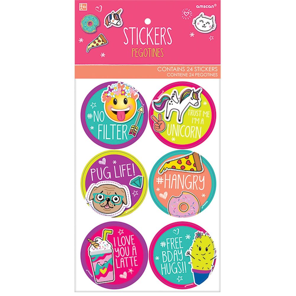 Selfie Celebration Sticker Sheets (24 ct)