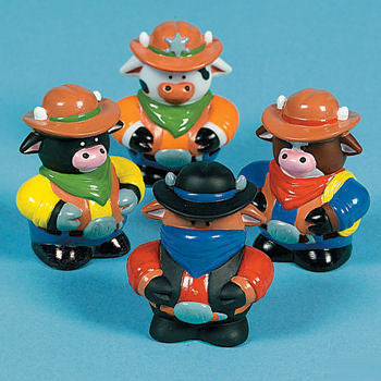 Vinyl Cowboy Cows 1 ct