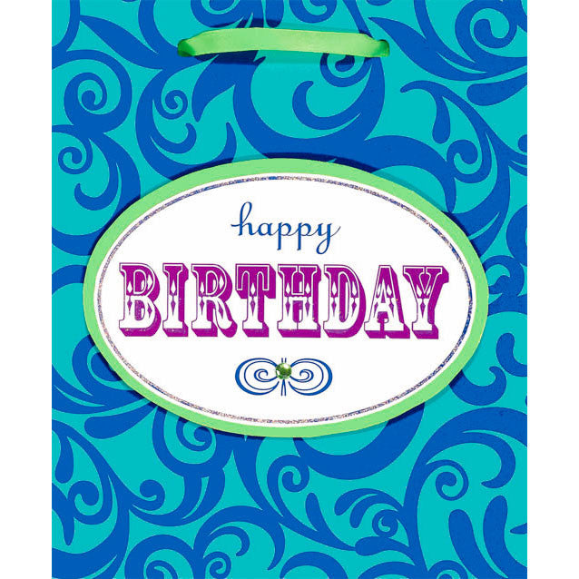 Birthday Scroll Medium Gift Bag