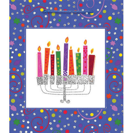 Playful Menorah Medium Gift Bag