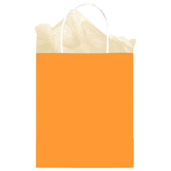 Orange Kraft Medium Gift Bag