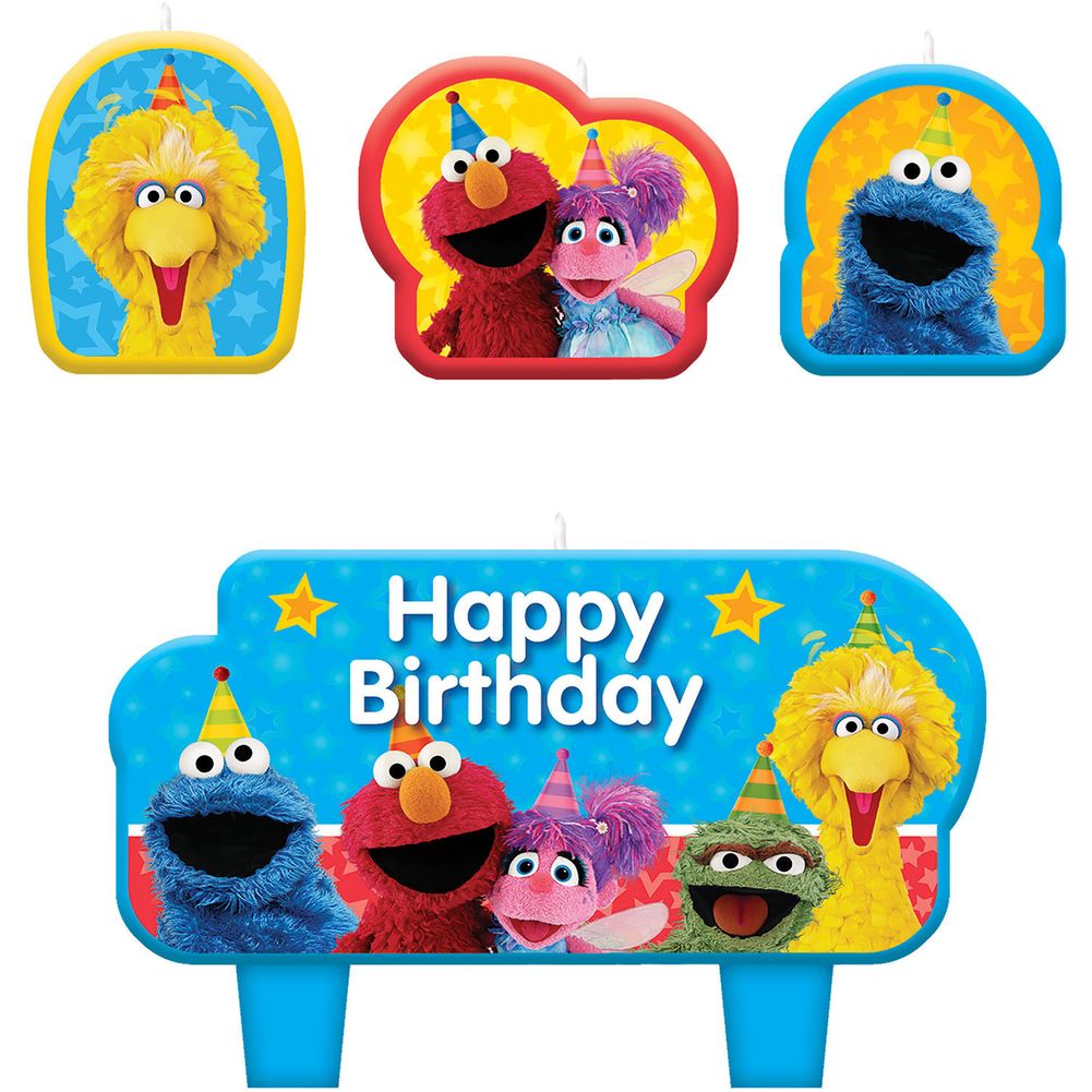 Amscan Sesame Street Candle Sets (4 ct)