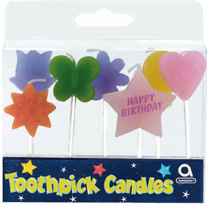 Birthday Shapes Pick Candles