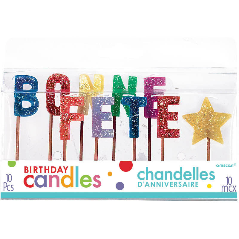 Bonne Fete Pick Candles