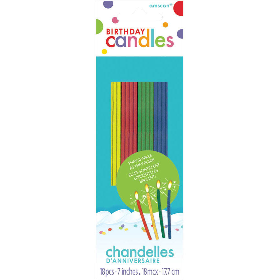 Sparkling Thin Stick Candles (18ct)