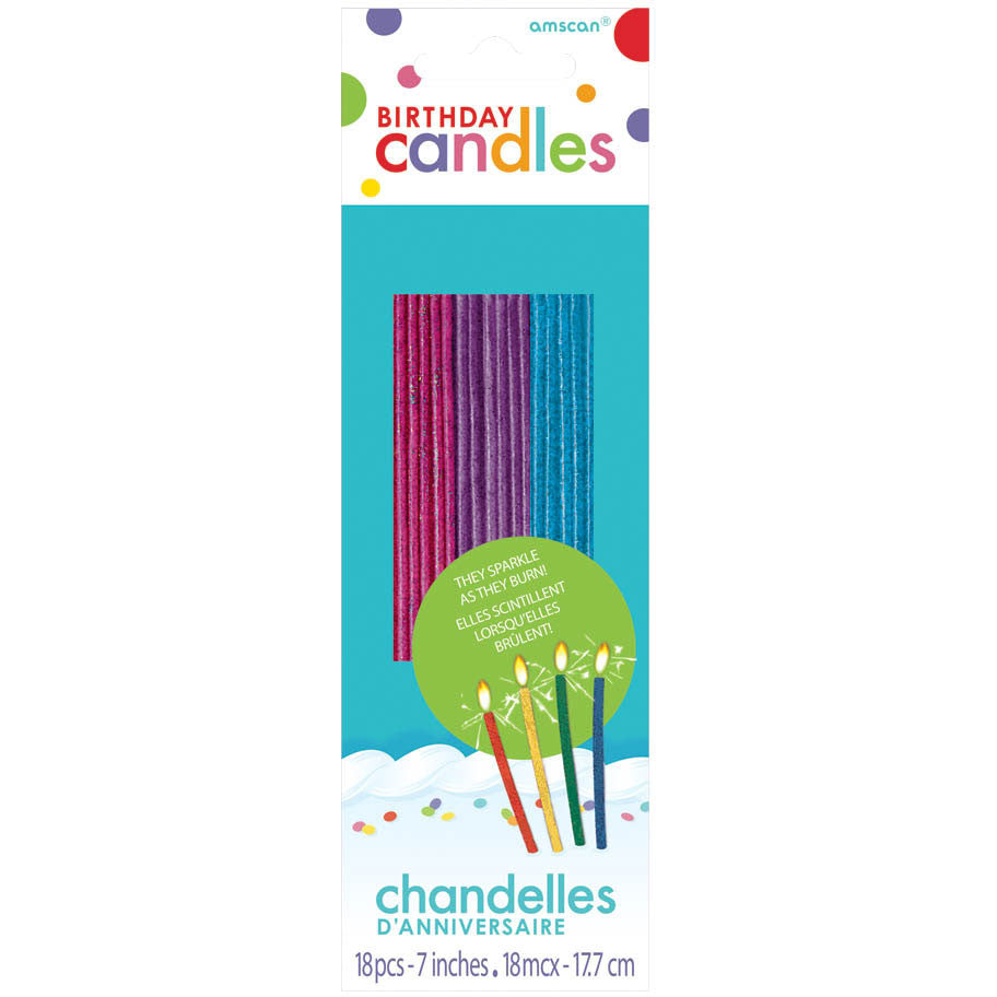 Glitter Sparkling Candles (18ct)