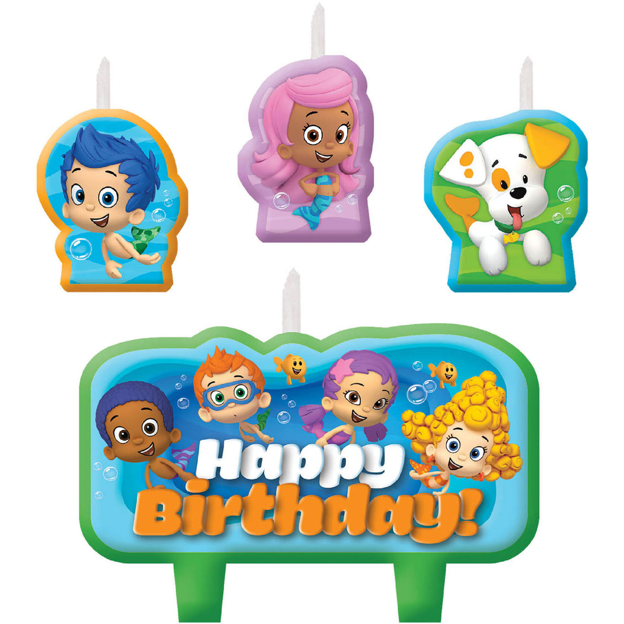 Bubble Guppies Birthday Cake Candles