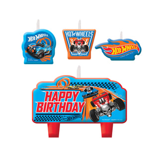 Hot Wheels Wild Racer Birthday Candle Set (4ct)