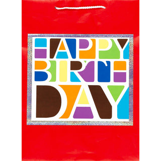 Happy Birthday Block Jumbo Gift Bag