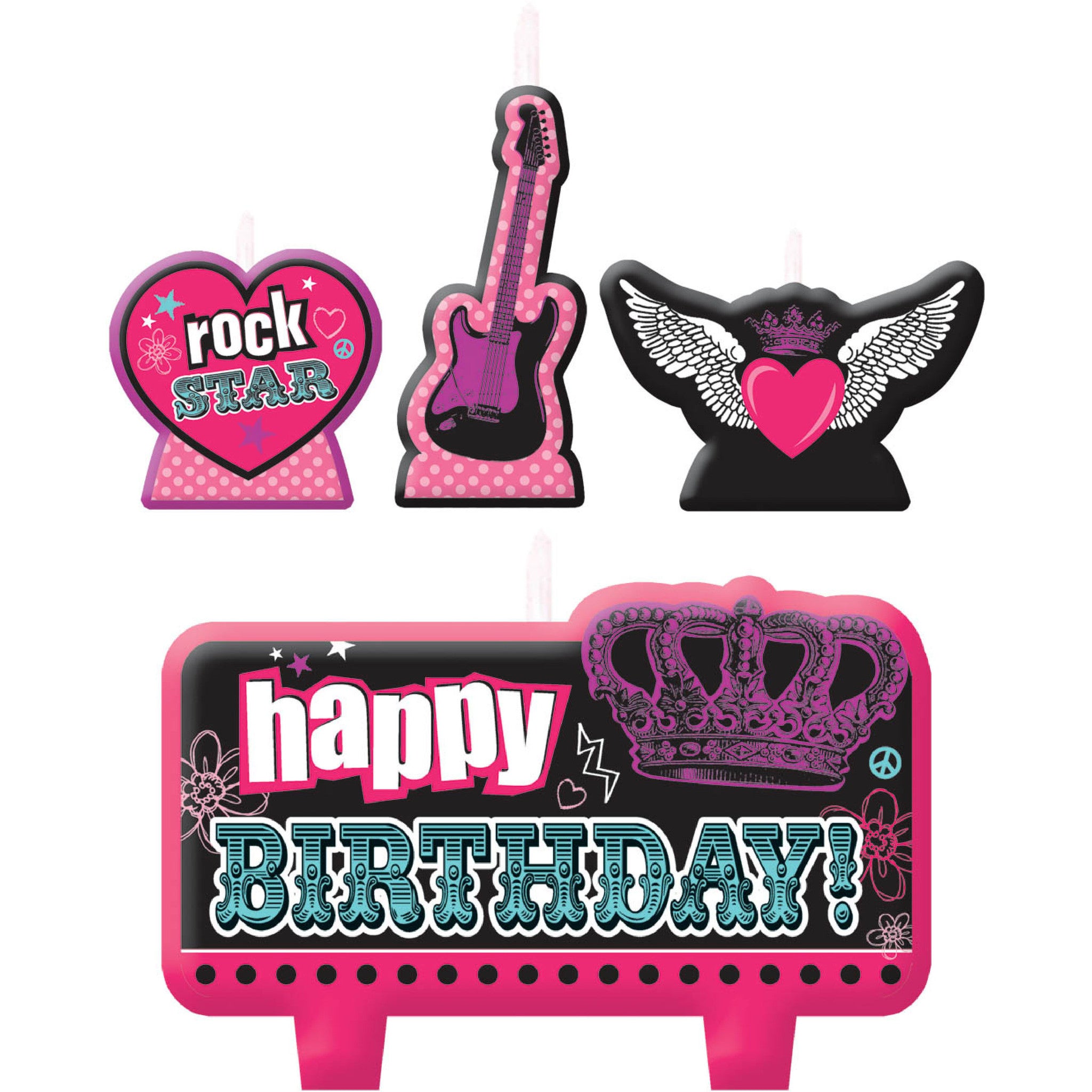 Rocker Princess Molded Candles