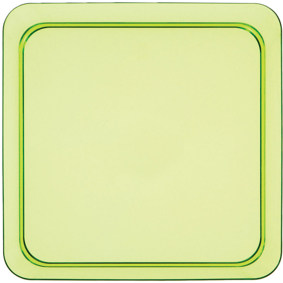 Translucent Green 5" Plastic Square Appetizer Plates (8ct)