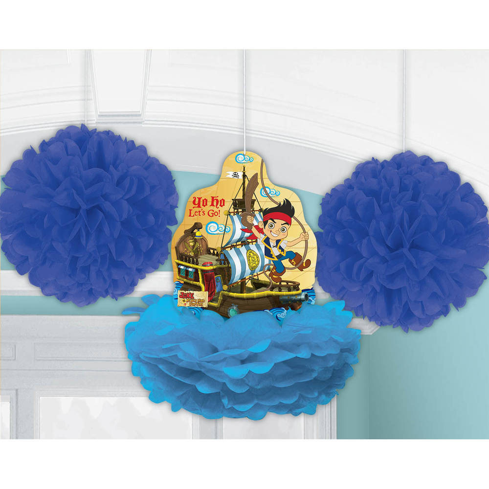 Jake and The Neverland Pirates Fluffy Decorations (3ct)