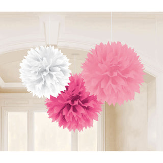 Girl Baby Shower Fluffy Decorations