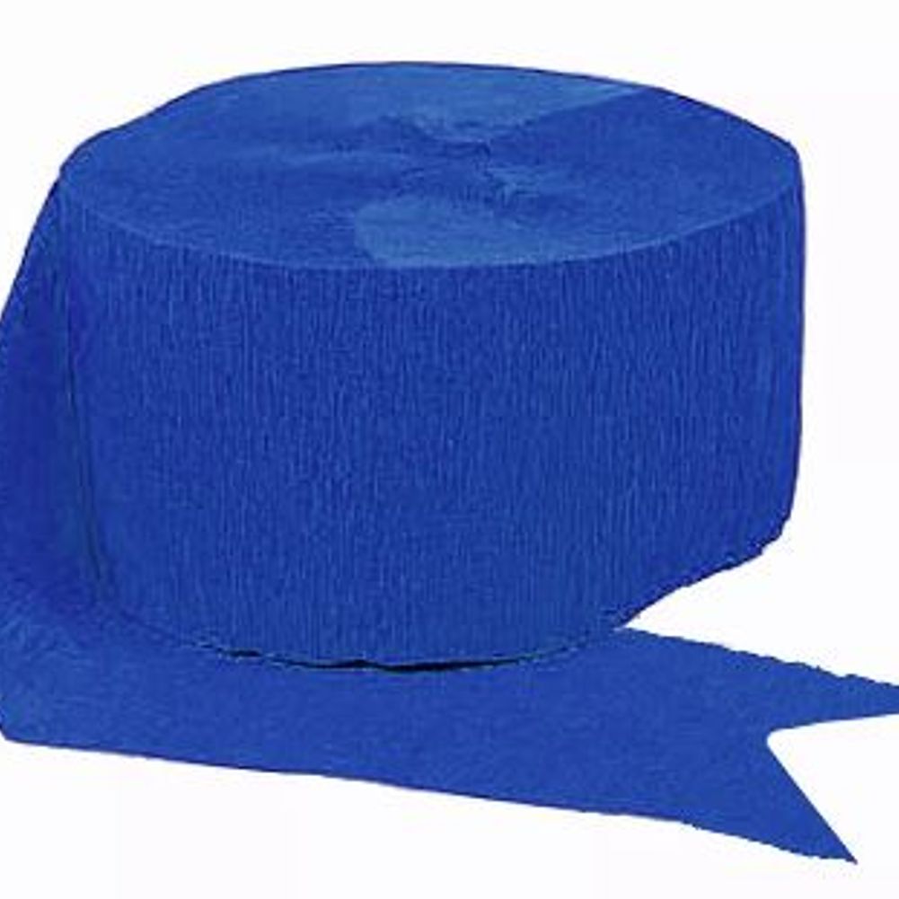 Royal Blue Crepe Streamer