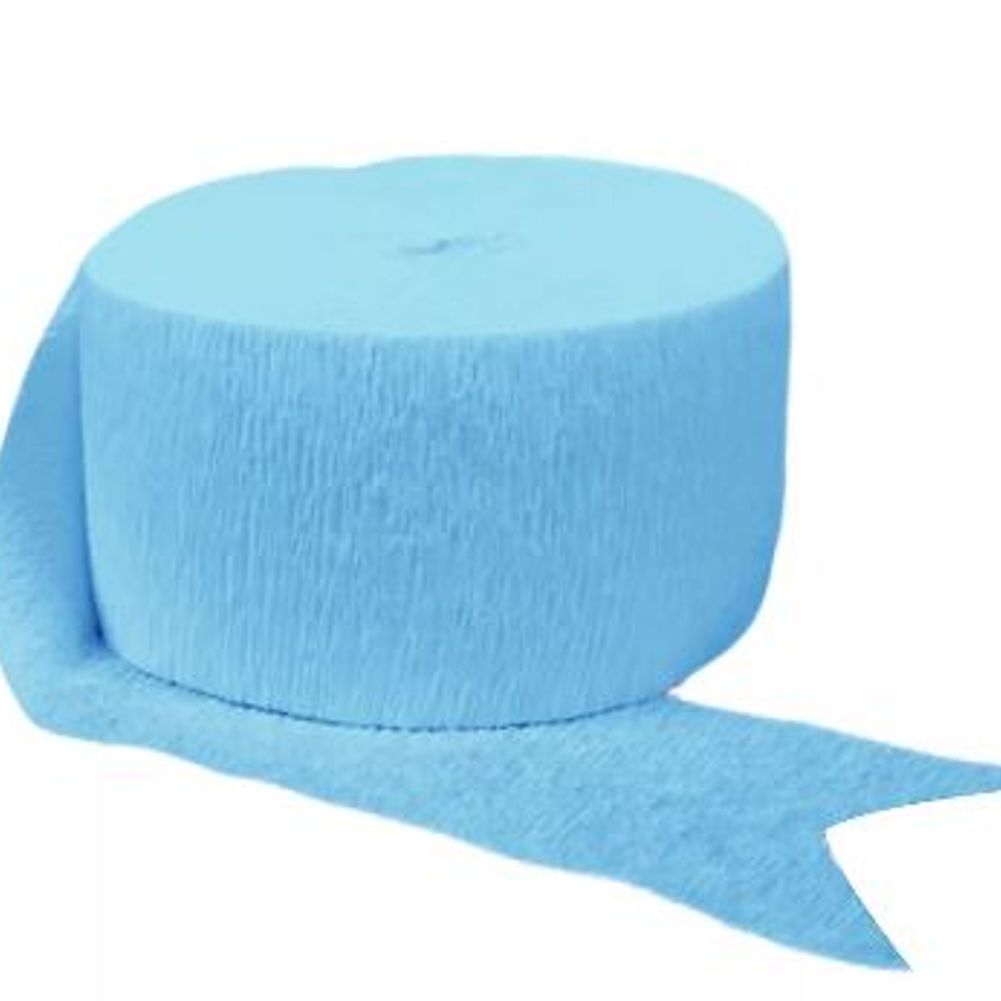 Baby Blue Crepe Streamer