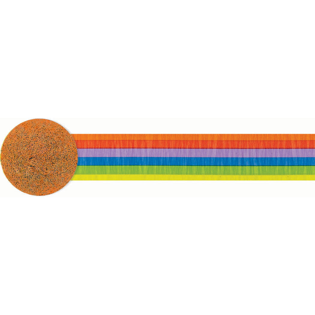 81' Rainbow Crepe Paper