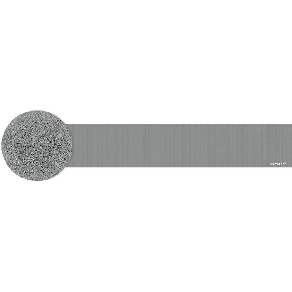 Crepe Streamer 81' Silver