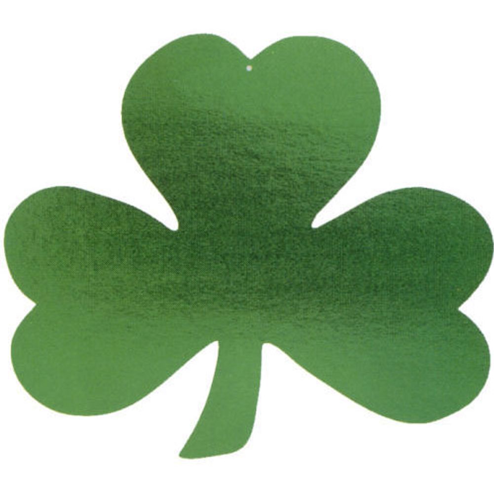 16" Foil Shamrock Cutout (1ct)